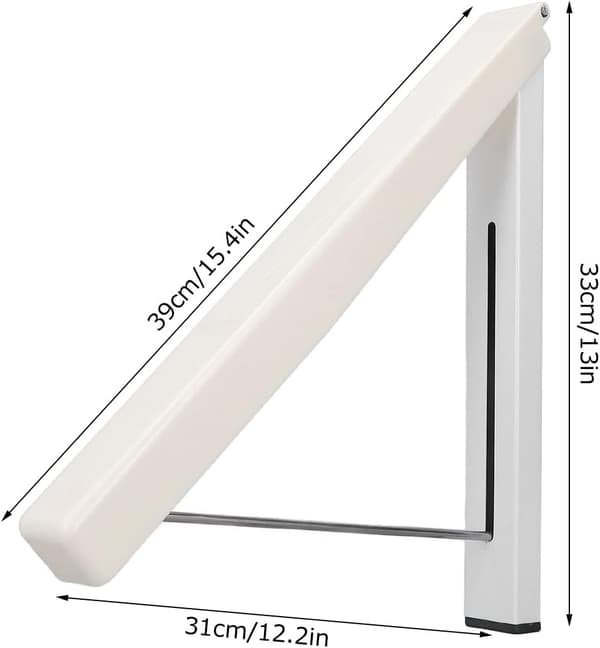 Vikbar Väggmonterad Klädställning, Infällbar Aluminiumvägg, ZQKLA