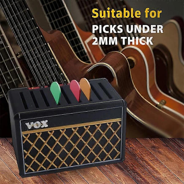Gitarrplektrumhållare, Gitarrplektrum Display Hållare, Gitarrplektrum Förvaringslåda Set För Gitarrspelare Och Musiker, su