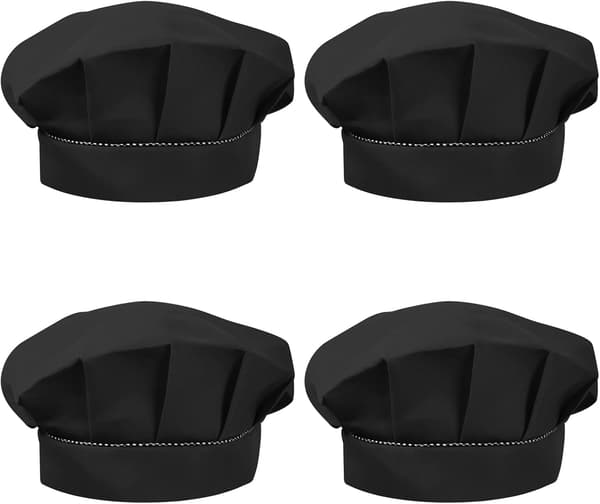 4 stk Barnekokkehatter 3-13 år, Justerbar Gutter Jenter Matlaging