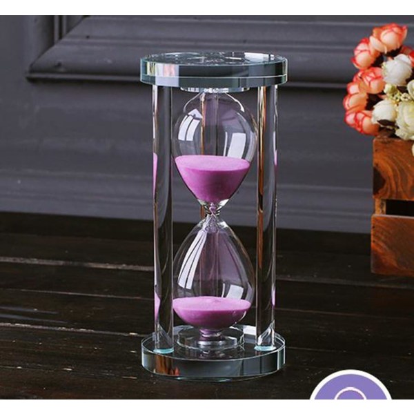 Transparent Crystal Hourglass Hourglass Clock Craft Glass Decorat