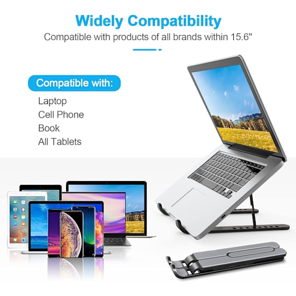 Laptop Stativ, Laptop Stativ med 6 Justerbare Niveauer, Laptop ,ZQKLA