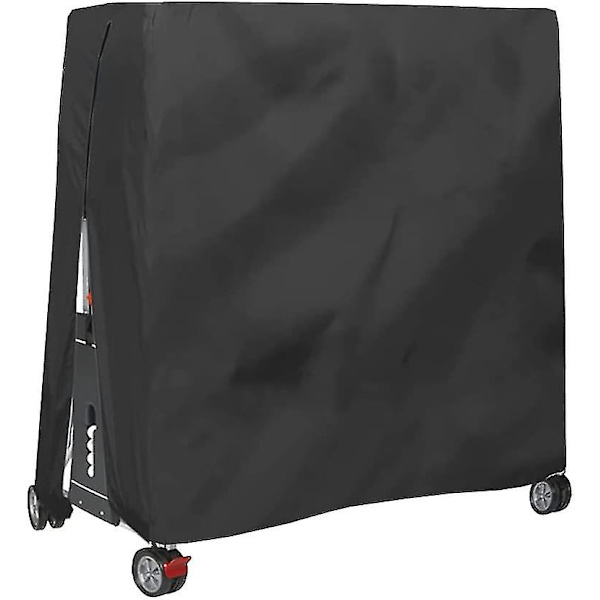 Musta 165x70x185cm Vedenpitävä Ja Pölytiivis Ulkokäyttöön Pingispöydän Suoja Pöytätennispöydän Suoja -dd