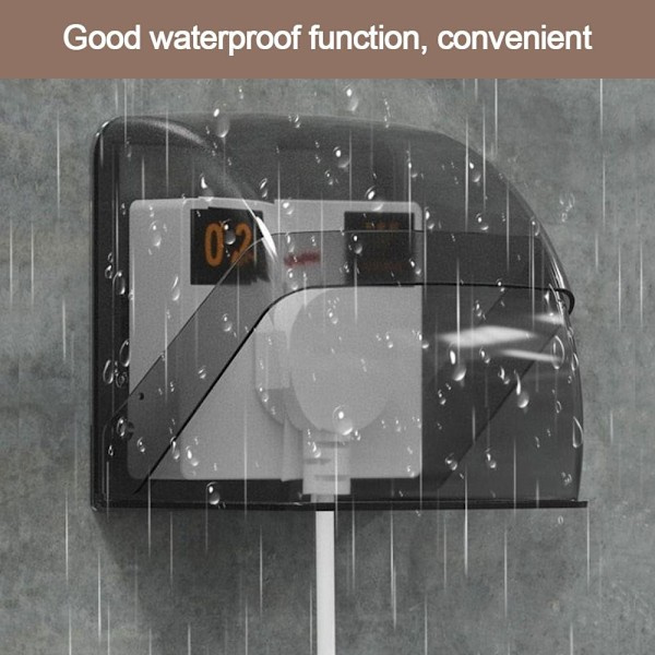 Weatherproof Outdoor Socket Cover Waterproof Socket Protector BLACK black,AB