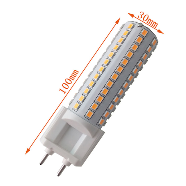 108 LED-vaakasuuntainen pistotulppavalo 10W 100-277V 3000K