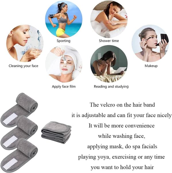 6 st Kvinnors Makeup Hårband, Hårband för Ansiktsvård, Estetisk