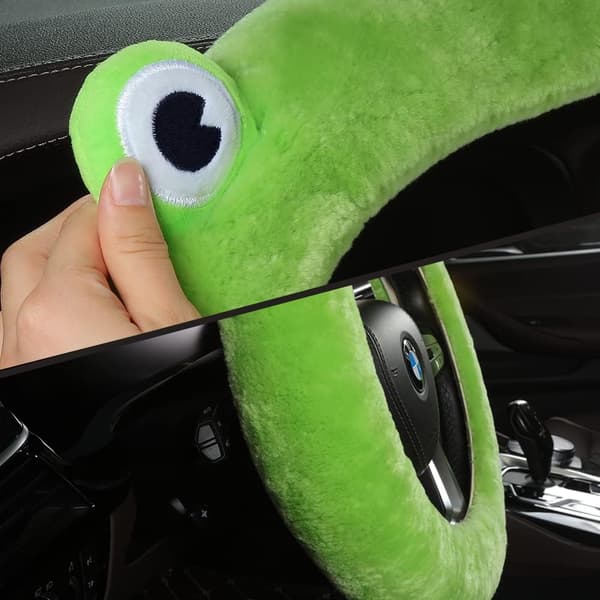Bil Rattdeksel, Søt Stil Fluffy Ekte Ull, ZQKLA
