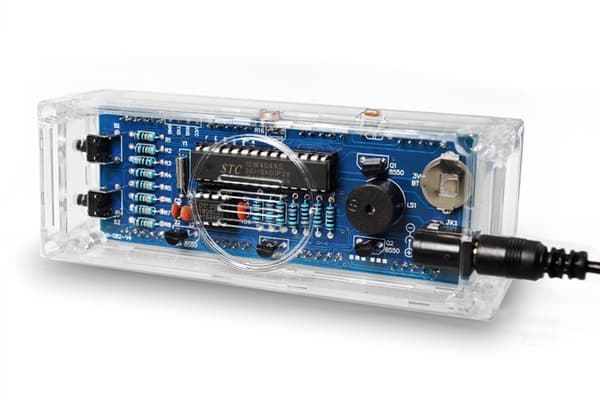 (Rød) DIY Ur Sæt Farve Numre, DIY LED Ur, Elektronisk, ZQKLA