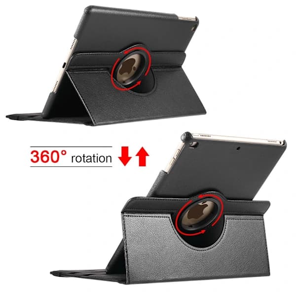 360-deksel iPad 9.7 6. generasjon (2018) Svart,su