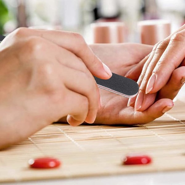 5 ST Professionell Nagelfil, Dubbelsidig - 100/180 Grit Was, ZQKLA