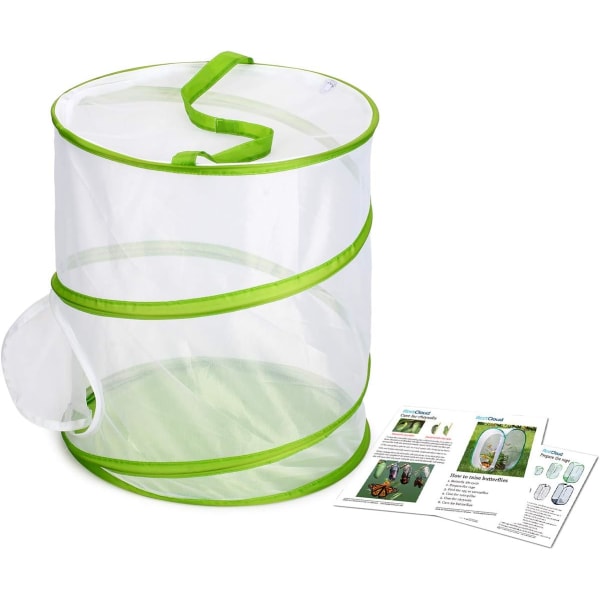 Insekt- og sommerfuglhabitatbur Terrarium Pop-up 12\" x 14\",ZQKLA