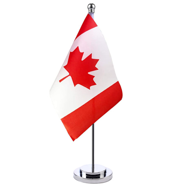 14x21cm desk small national flag conference room meeting room table pole Canadian flag