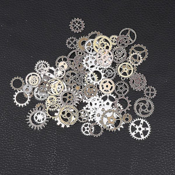 9-väriset sekoitetut metalliseosmekaaniset steampunk-vaihteet retro DIY Han, ZQKLA
