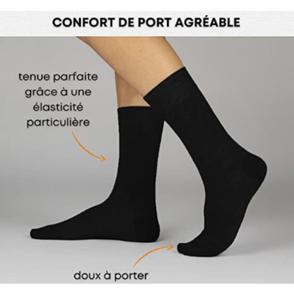 10 Par Sockor Herr Dam Bekväma Bomulls Andningsbara