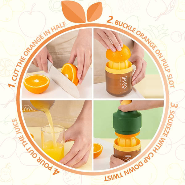 Manuel Citruspresse, Saftpresser, Appelsin/Citron/Citronpresser