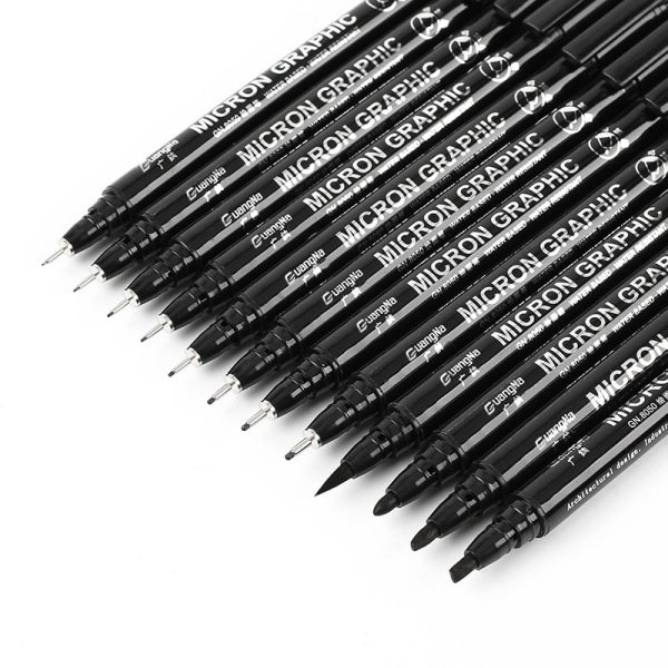 Kalligrafipen, stylus og sort kalligrafi til begyndere, skriv