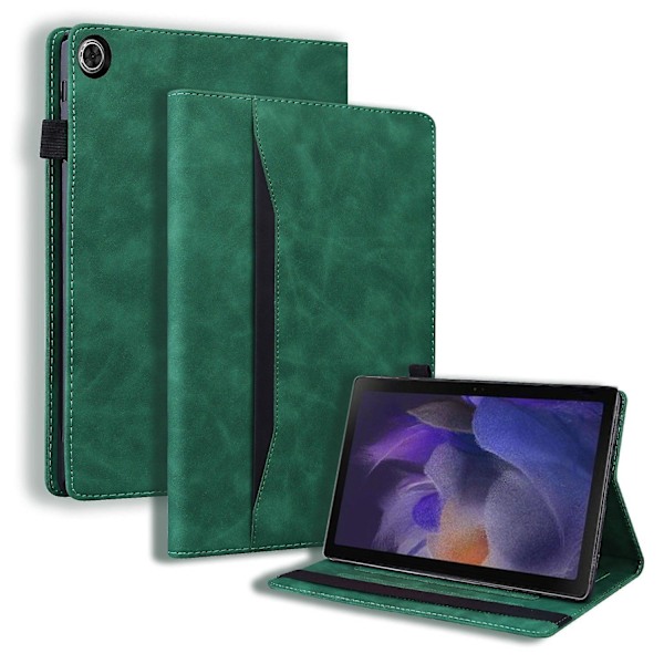 Nahkainen tablettikotelo Samsung Galaxy Tab A9+:lle, jossa on liitosrakenne Green