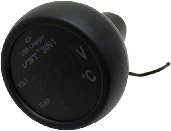 3 i 1 Universal 12V 24V Bil Voltmeter Bil Multifunktionel Blu, ZQKLA