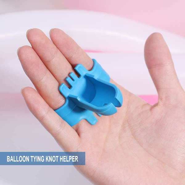 Set med 4 Ballongrosetter för Festdekoration, Bröllop, Blå, ZQKLA