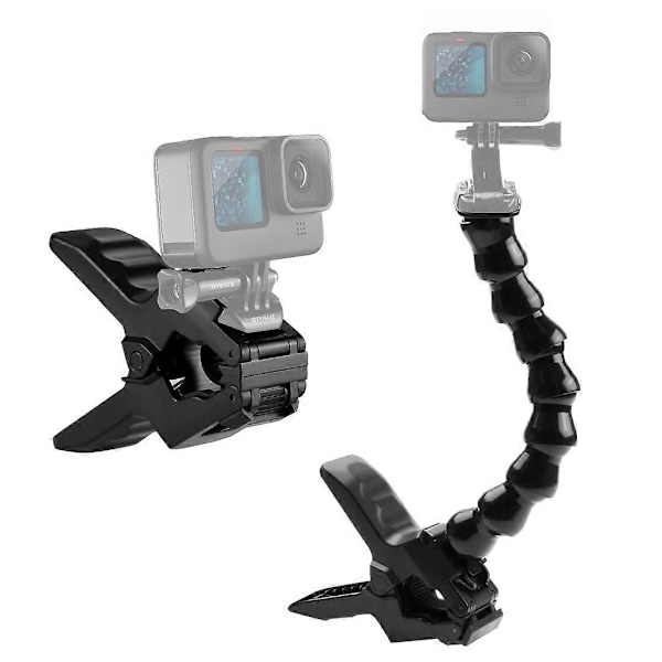 PULUZ Action Sports Kameraer Kjeve Flex Klemme Feste for GoPro, Insta360, DJI og Andre Action Kameraer