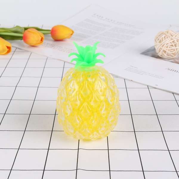 Ananas Stressbollar Squishy Vattenpärlor Boll Sensorisk Fidget, ZQKLA
