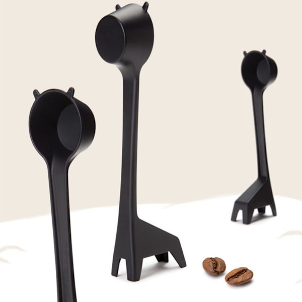 2 STK Kreativ Tegneserie Giraf Formet Kaffeske, Sød Kaffe B