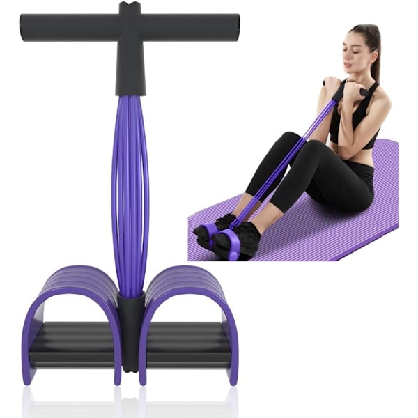 Multifunktionella Band Uppgradering 6 Rör Elastisk Fitness med Ped, ZQKLA