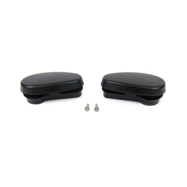 1 par Sorte Rørformede Side Steps Bars Endestykker Erstatningssett 68044463ab For Ram 1500 2500 3500 2009
