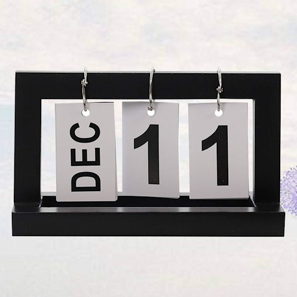 Sort, træskrivebordsbeskyttelseskalender til, ZQKLA