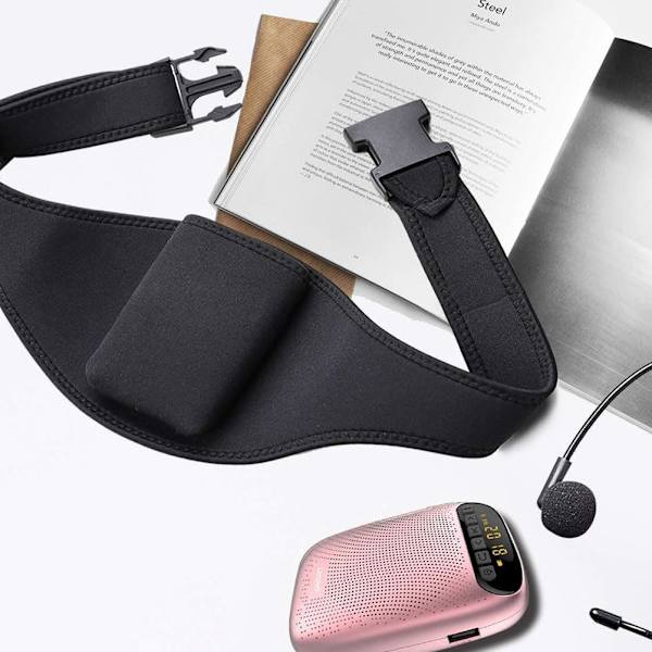 Mikrofonbälte med Anti-Dropp-Rem, Neopren Mikrofonhållare Po