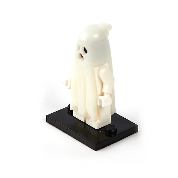 Spøgelsesmodel Actionfigurer ABS Smilende Lysende Gyser Byggeklodser Legetøj Små Klodser Legetøj Minifigur