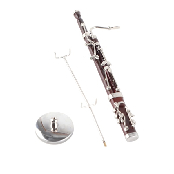 Basson prydnad miniatyr dekoration mini musikinstrument modell present hantverk 17cm