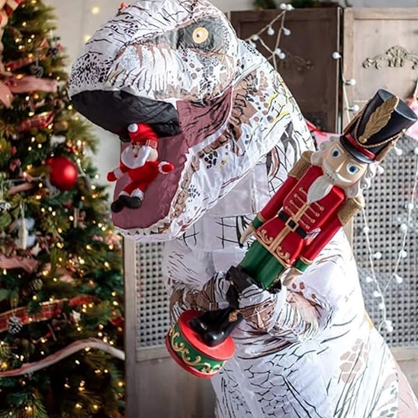 Tyrannosaurus-ilmapuku Halloween-asu roolipeli realistinen lihaksikas dinosaurus ilmapuku