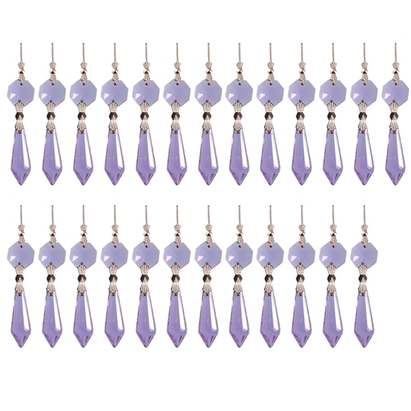 Lysekrone istapp krystall U-dråpe prismer for bryllup, 37mm