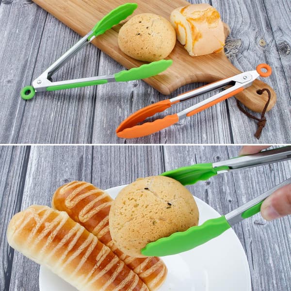 7\" Mini Silikon Serveringstænger - 3-pak 7 tommer Grøn