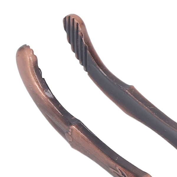 Bæger Pick Up Clip Bærbar Bestik Pincet Metal Tekop Vask Tang for Husholdningsbrug Kobber Farve