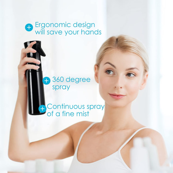 Kontinuerlig spray vattenflaska, hårspray, lösningsmedel och BPA