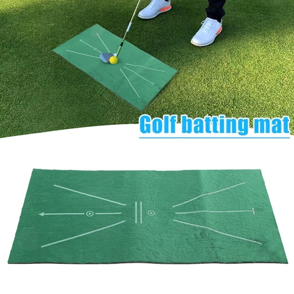 Flyttbar golfträningsmatta för inomhusbruk, matta för svingdetektering och träningshjälp