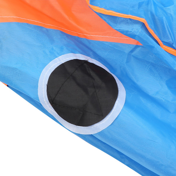 Delfinkite i polyester, 3D-tecknad djur, mjuk parafoil, utomhusleksak, blå