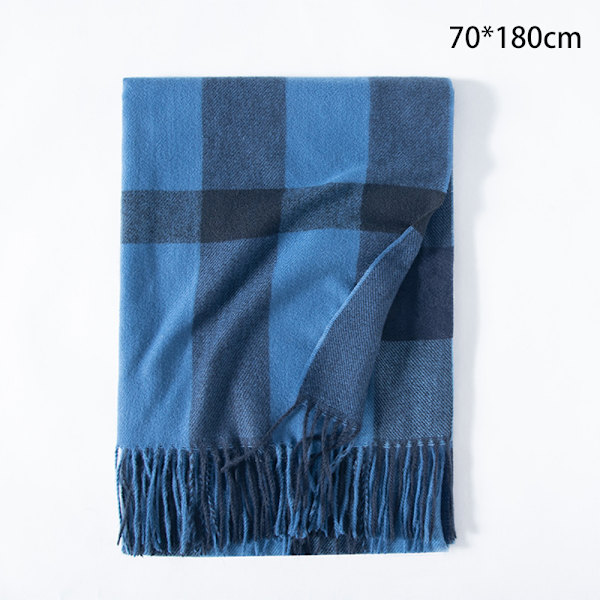 Poncho ruudullinen ruutuhuivi syksy/talvi lämmin huivi
