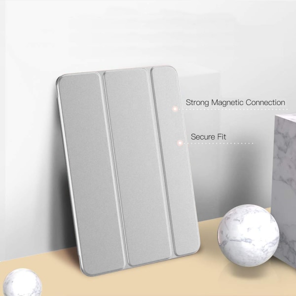 Veske til iPad Mini 3/2/1 - Light Smart Slim Shell Silver