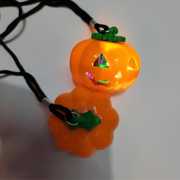 Klassisk Mini Pumpa Godisbox, Fyllbar Godisbehållare för Halloweenfestdekoration, Tålig Plast med LED-lampor