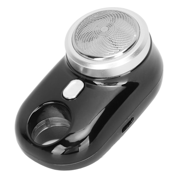 Mini partakone IPX7 USB ladattava taskukokoinen parranleikkuri matkoille lahja isälle aviomiehelle musta