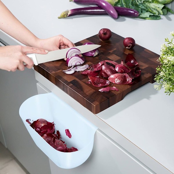 Hängande Design Skåpdörr Kökstillbehör, Utrymmesbesparande Ren Enkel Soptunna för Kök Badrum Förvaring, 2 Miljövänliga Material Hängande Behållare