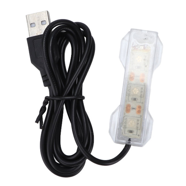 Akvarie Lys USB Opladning Plast Fiskeskål LED Lys til Vandplanter LandskabBlå