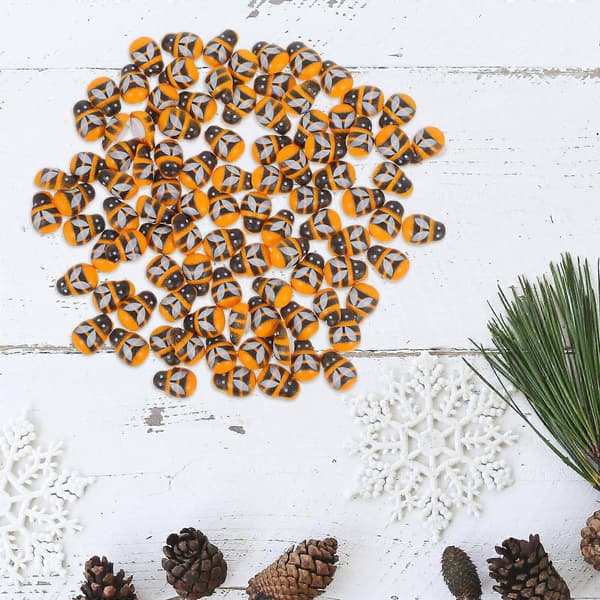 Bee Wood Craft Tre-biepynt for dekorasjon 300 stk selvklebende