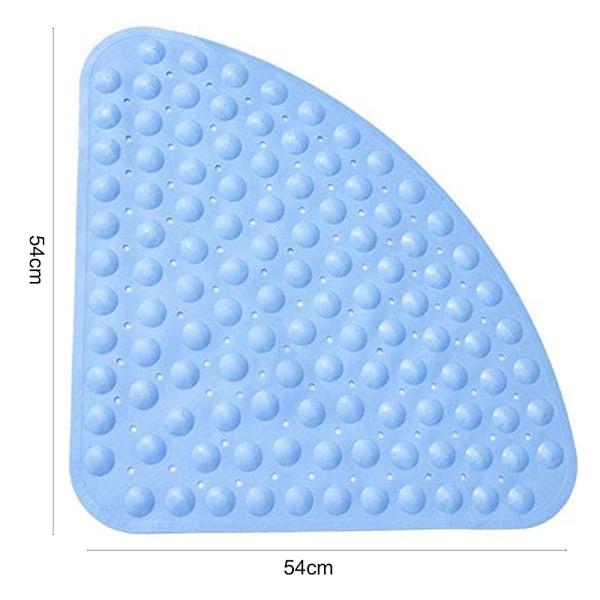 Hjørnedusjmatte sklisikker PVC dusjmatte, kvartsirkel badematter