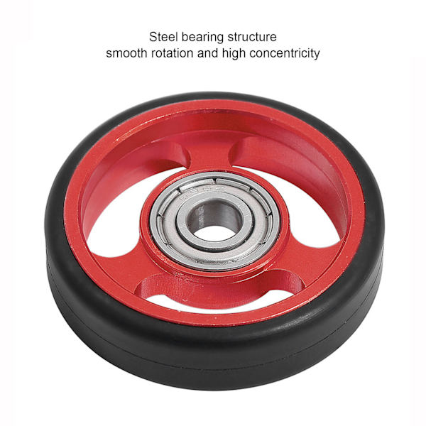 Cykelskærm Easywheel Mudguard Rollers Hjul Dobbelthjul til Brompton Foldecykel til DahonRød