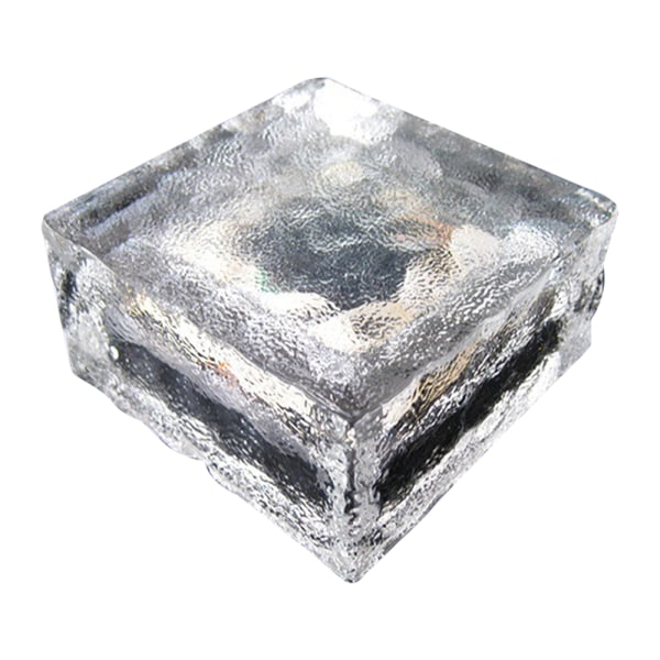 Outdoor Solar Light Crystal Glass Ice Brick lämmin, aurinko tiili