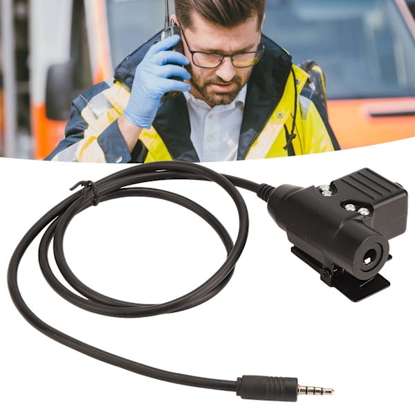 U94 PTT-adapter - Profesjonell, svært fleksibel PTT-headset-adapter for 3,5 mm lydgrensesnitt mobiltelefon