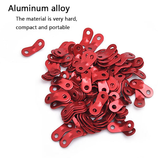 30 stk. teltstrammere i aluminiumlegering til telt, udendørs vandreture